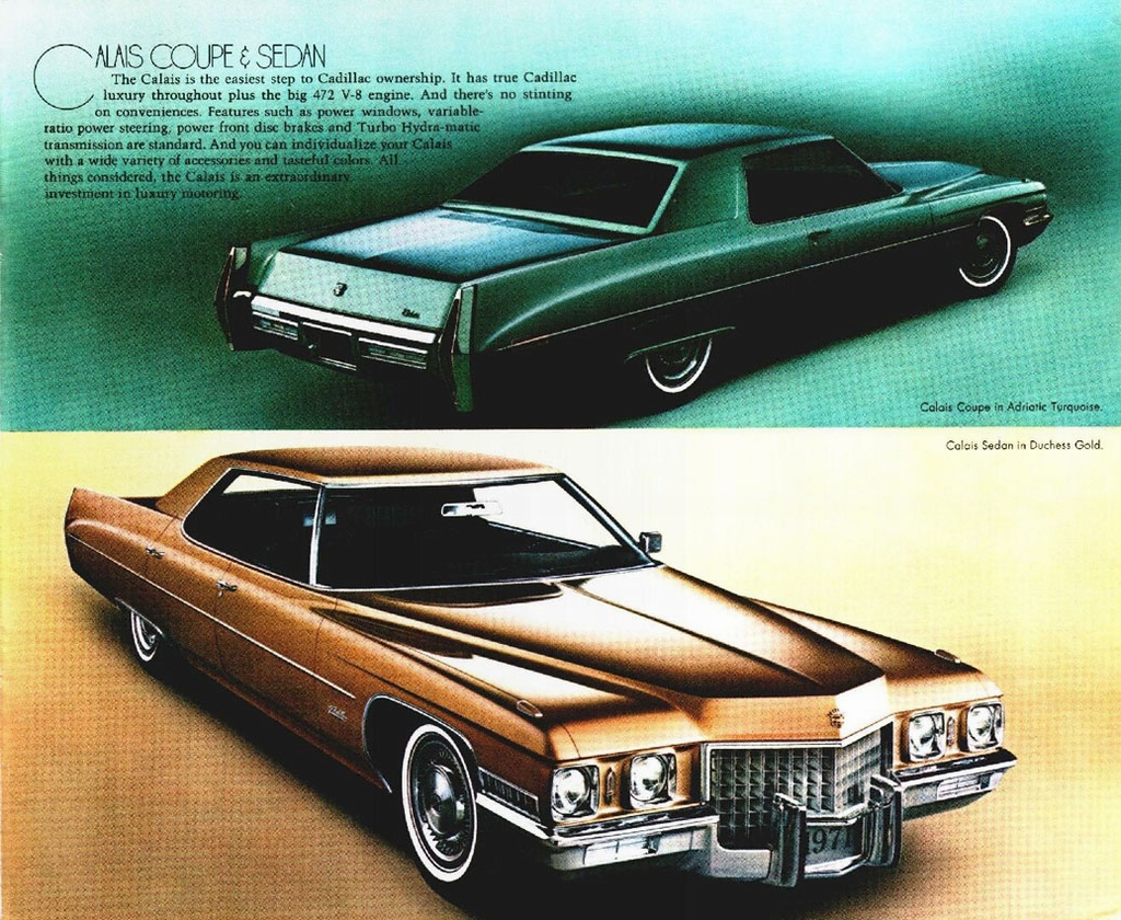 1971 Cadillac Look Of Leadership Mailer Page 3